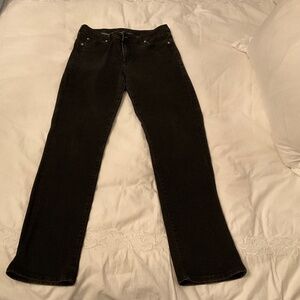 Kut from the Kloth Black Straight Leg Jeans Size 10